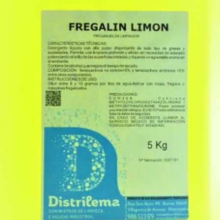 FREGASUELOS PERFUMADO CON BIOALCOHOL FREGALIN LIMON